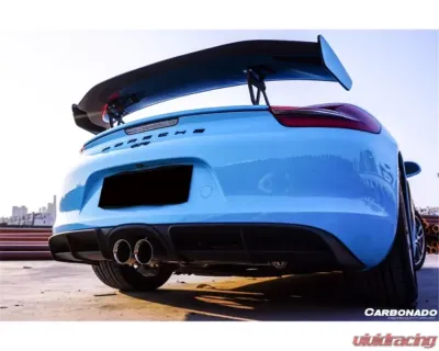 Carbonado Carbon Fiber GT4 Style Trunk Spoiler for Porsche Boxster/Cayman 981 2012-2016 - CF9317GT4-W