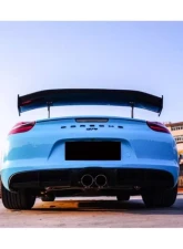 Carbonado Carbon Fiber GT4 Style Trunk Spoiler for Porsche Boxster/Cayman 981 2012-2016                                     - CF9317GT4-W - Image 12