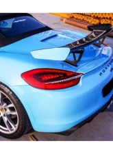 Carbonado Carbon Fiber GT4 Style Trunk Spoiler for Porsche Boxster/Cayman 981 2012-2016                                     - CF9317GT4-W - Image 13