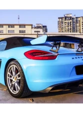 Carbonado Carbon Fiber GT4 Style Trunk Spoiler for Porsche Boxster/Cayman 981 2012-2016                                     - CF9317GT4-W - Image 15