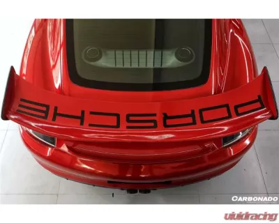 Carbonado Carbon Fiber GT4 Style Trunk Spoiler for Porsche Boxster/Cayman 981 2012-2016 - CF9317GT4-W
