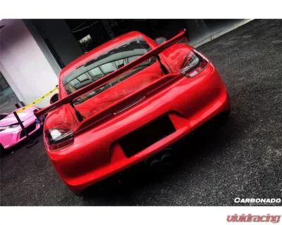 Carbonado Carbon Fiber GT4 Style Trunk Spoiler for Porsche Boxster/Cayman 981 2012-2016 - CF9317GT4-W
