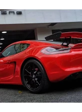 Carbonado Carbon Fiber GT4 Style Trunk Spoiler for Porsche Boxster/Cayman 981 2012-2016                                     - CF9317GT4-W - Image 18