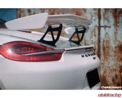 Carbonado Carbon Fiber GT4 Style Trunk Spoiler for Porsche Boxster/Cayman 981 2012-2016 - CF9317GT4-W