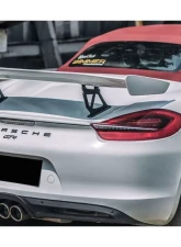 Carbonado Carbon Fiber GT4 Style Trunk Spoiler for Porsche Boxster/Cayman 981 2012-2016                                     - CF9317GT4-W - Image 6