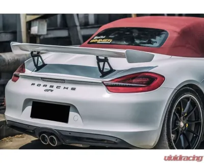 Carbonado Carbon Fiber GT4 Style Trunk Spoiler for Porsche Boxster/Cayman 981 2012-2016 - CF9317GT4-W
