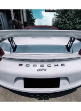 Carbonado Carbon Fiber GT4 Style Trunk Spoiler for Porsche Boxster/Cayman 981 2012-2016                                     - CF9317GT4-W - Image 7