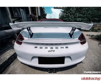 Carbonado Carbon Fiber GT4 Style Trunk Spoiler for Porsche Boxster/Cayman 981 2012-2016 - CF9317GT4-W