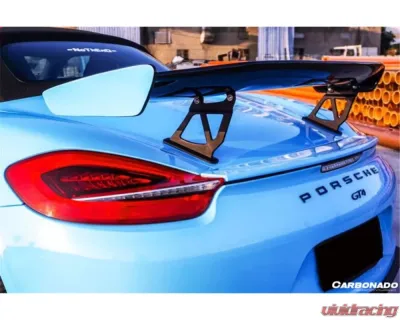 Carbonado Carbon Fiber GT4 Style Trunk Spoiler for Porsche Boxster/Cayman 981 2012-2016 - CF9317GT4-W