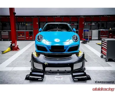 CARBONADO Carbonado DRYPCF GT2RS Style Front Bumper for Porsche 911 991.2 Carrera/Targa 2016-2019 - DRYPCF9325GT2RS-FB