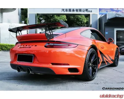 CARBONADO Carbonado CFRP VRS-GT Style Trunk Spoiler for Porsche 911 991.2 Carrera 2016-2019 - CF9325VRSGT-W