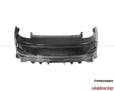 Carbonado DRYPCF GT3 Style Rear Bumper w/ Exhaust Porsche 911 992 2019-2023 - DRYPCF9327GT3-RB