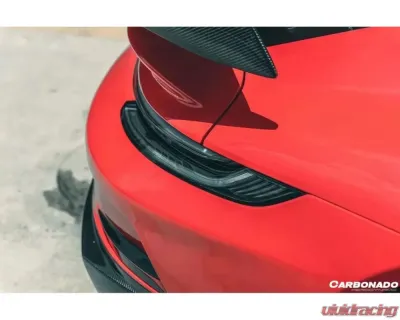 Carbonado DRYPCF GT3 Style Rear Bumper w/ Exhaust Porsche 911 992 2019-2023 - DRYPCF9327GT3-RB
