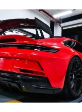 Carbonado DRYPCF GT3 Style Rear Bumper w/ Exhaust Porsche 911 992 2019-2023                                     - DRYPCF9327GT3-RB - Image 17