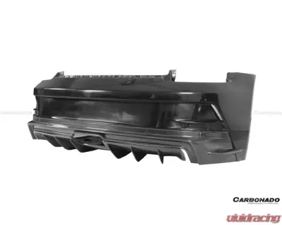 Carbonado DRYPCF GT3 Style Rear Bumper w/ Exhaust Porsche 911 992 2019-2023 - DRYPCF9327GT3-RB