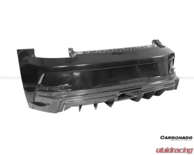 Carbonado DRYPCF GT3 Style Rear Bumper w/ Exhaust Porsche 911 992 2019-2023 - DRYPCF9327GT3-RB