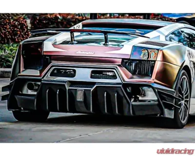 Carbonado FGPCF Iron Style Rear Bumper Lamborghini Gallardo 2004-2008 - FGPCF9899IRON-RB