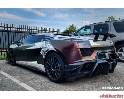 Carbonado FGPCF Iron Style Rear Bumper Lamborghini Gallardo 2004-2008 - FGPCF9899IRON-RB