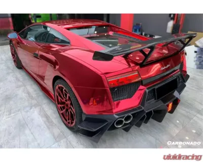 Carbonado FGPCF BKSS Style Rear Bumper Lamborghini Gallardo 2009-2014 - FGPCF9900BKSS-RB