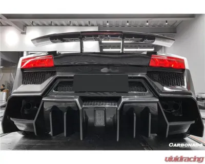 Carbonado FGPCF BKSS Style Rear Bumper Lamborghini Gallardo 2009-2014 - FGPCF9900BKSS-RB