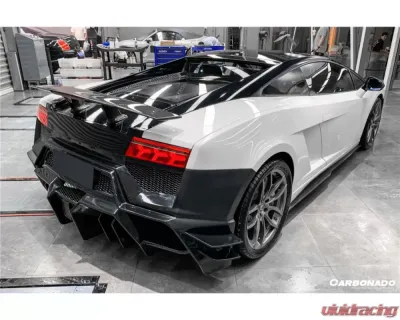 Carbonado FGPCF BKSS Style Rear Bumper Lamborghini Gallardo 2009-2014 - FGPCF9900BKSS-RB