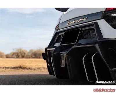 Carbonado FGPCF BKSS Style Rear Bumper Lamborghini Gallardo 2009-2014 - FGPCF9900BKSS-RB