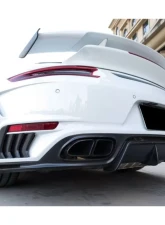 Carbonado FRP TP Style Rear Bumper Porsche 911 991.2 Turbo | S 2016-2019                                     - 991.2ts-RB - Image 5