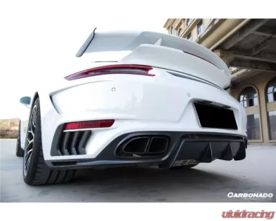 Carbonado FRP TP Style Rear Bumper Porsche 911 991.2 Turbo | S 2016-2019 - 991.2ts-RB