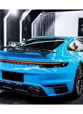 Carbonado DRYPCF Turbo Style Rear Bumper Porsche 911 992 2019-2023                                     - DRYPCF992TS-RB - Image 4