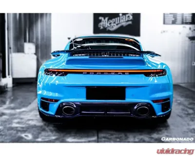 Carbonado DRYPCF Turbo Style Rear Bumper Porsche 911 992 2019-2023 - DRYPCF992TS-RB