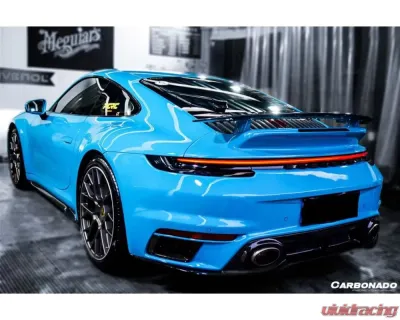 Carbonado DRYPCF Turbo Style Rear Bumper Porsche 911 992 2019-2023 - DRYPCF992TS-RB