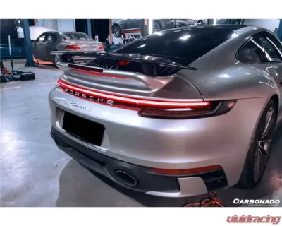 Carbonado DRYPCF Turbo Style Trunk Spoiler Porsche 911 992 2019-2023 - DRYPCF992TS-W