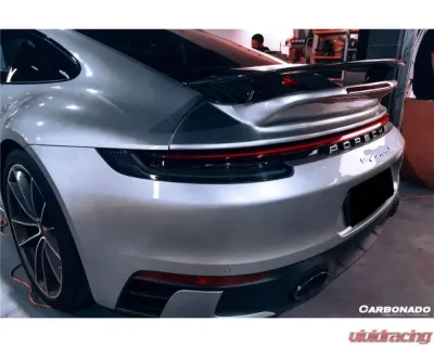 Carbonado DRYPCF Turbo Style Trunk Spoiler Porsche 911 992 2019-2023 - DRYPCF992TS-W
