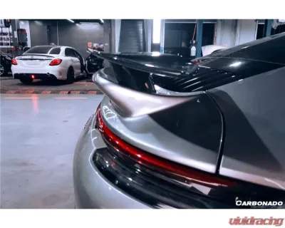 Carbonado DRYPCF Turbo Style Trunk Spoiler Porsche 911 992 2019-2023 - DRYPCF992TS-W