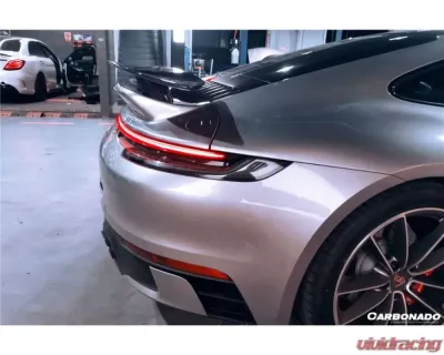 Carbonado DRYPCF Turbo Style Trunk Spoiler Porsche 911 992 2019-2023 - DRYPCF992TS-W