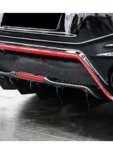 Carbonado FGCF BKSS Style Rear Diffuser Canards Nissan GTR R35 2012-2020                                     - FGCF3505BKSS.RDCRD - Image 3