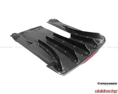 Carbonado CFRP Rear Diffuser w/ LED Light Nissan GTR R35 2012-2020 - CF3505NSMO.RD CF3505BKSS.RDCRD