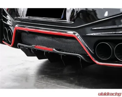 Carbonado CFRP Rear Diffuser w/ LED Light Nissan GTR R35 2012-2020 - CF3505NSMO.RD CF3505BKSS.RDCRD