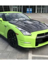 Carbonado DryCF NSM Style Partial Front Lip for Nissan GTR R35 2012-2016                                     - DRYCF8353NSM-2-FL - Image 11