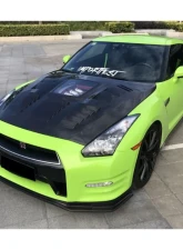 Carbonado DryCF NSM Style Partial Front Lip for Nissan GTR R35 2012-2016                                     - DRYCF8353NSM-2-FL - Image 12