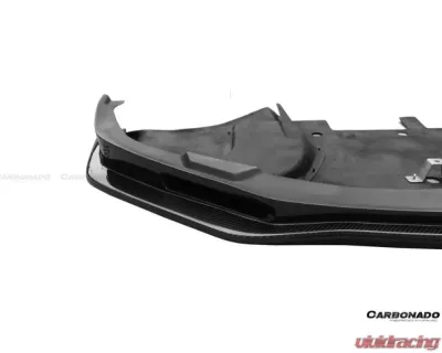 Carbonado DryCF NSM Style Partial Front Lip for Nissan GTR R35 2012-2016 - DRYCF8353NSM-2-FL