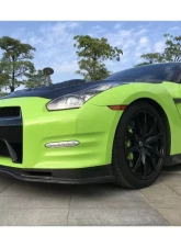 Carbonado DryCF NSM Style Partial Front Lip for Nissan GTR R35 2012-2016                                     - DRYCF8353NSM-2-FL - Image 6