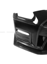 Carbonado CFRP Front Bumper for Nissan GTR R35 2017-2022 - Carbon Fiber Finish                                     - CF8354NSMO-FB - Image 4