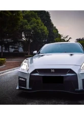 Carbonado CFRP Front Bumper for Nissan GTR R35 2017-2022 - Carbon Fiber Finish                                     - CF8354NSMO-FB - Image 9