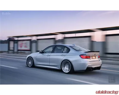 Carbonado CFRP GV Style Rear?Lip w/ Diffuser & Caps BMW 3 Series F30 | F35 M-Tech 2011-2019 - CF8467GV-RD
