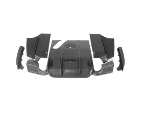 Carbonado CFRP GV Style Rear?Lip w/ Diffuser & Caps BMW 3 Series F30 | F35 M-Tech 2011-2019