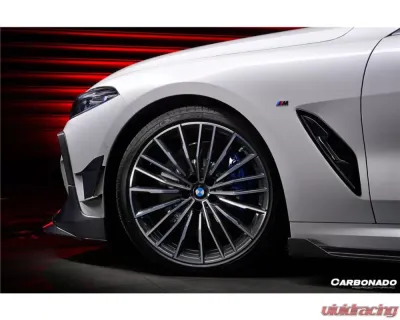 Carbonado DryCF IMP Style Front Bumper Canards BMW 8-Series G14 | G15 | G16 2018-2022 - DRYCF8484IMP-FBCRD