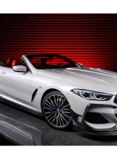 Carbonado DryCF IMP Style Front Bumper Canards BMW 8-Series G14 | G15 | G16 2018-2022                                     - DRYCF8484IMP-FBCRD - Image 9