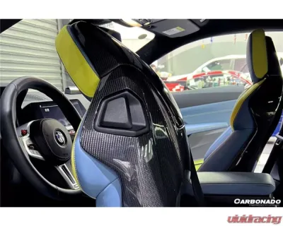 Carbonado CFRP OE Style Seat-Back Cover Replacement BMW M4 G82 | G83 2021+ - CF8485OE-STC
