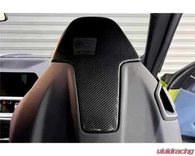 Carbonado DryCF OE Style UP Seat-Back Cover BMW M4 | M3 2021+ - DRYCF8485OE-USTC